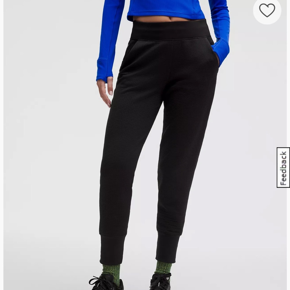 NWOT Lululemon Waffle knit mid-rise track pants